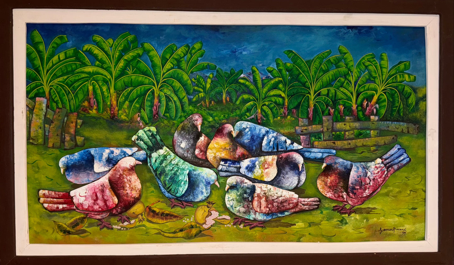 Les Bananiers by Gesner Armand 19x36